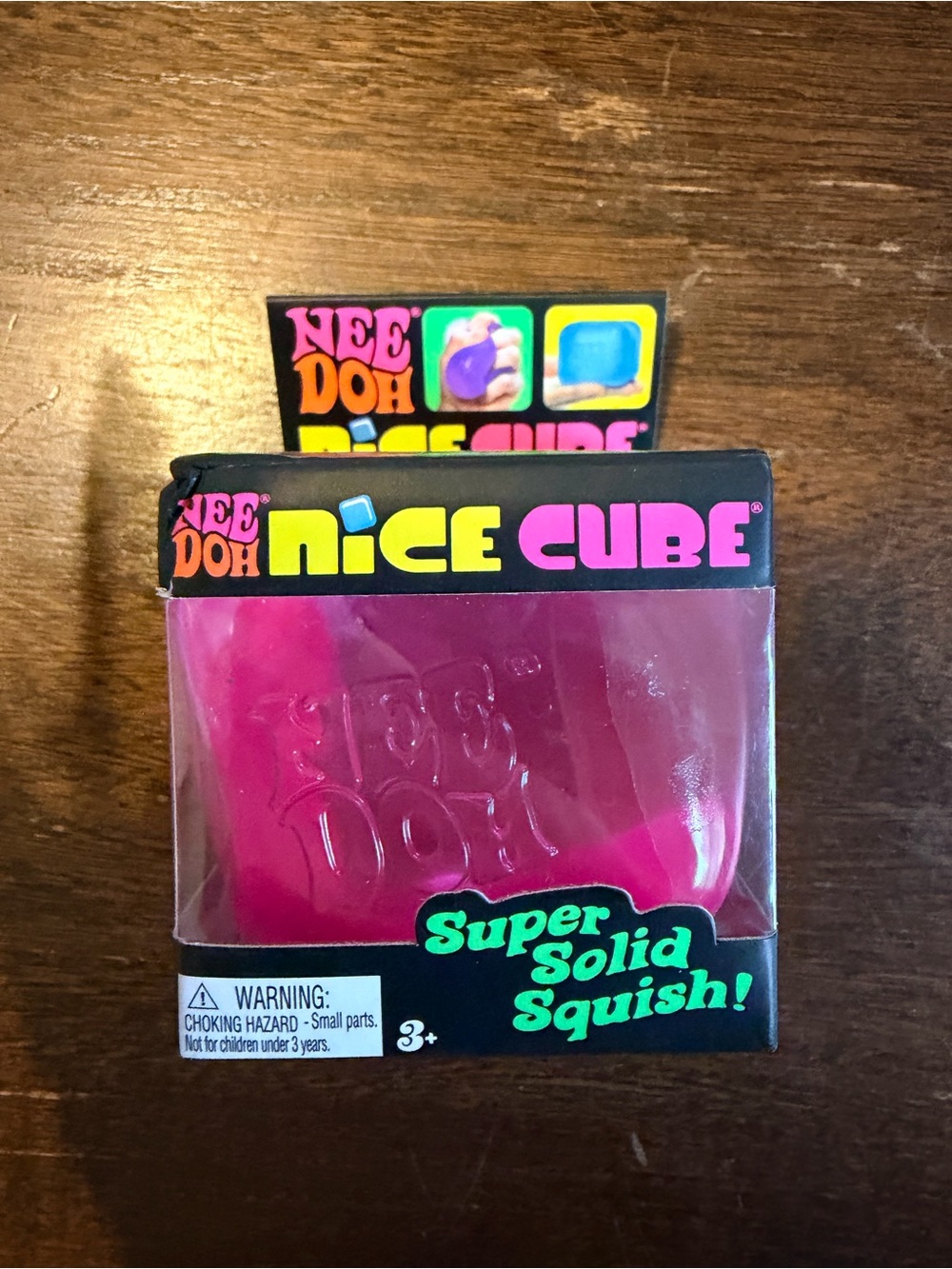 Needoh Nice Cube Super Solid Squish - Pink